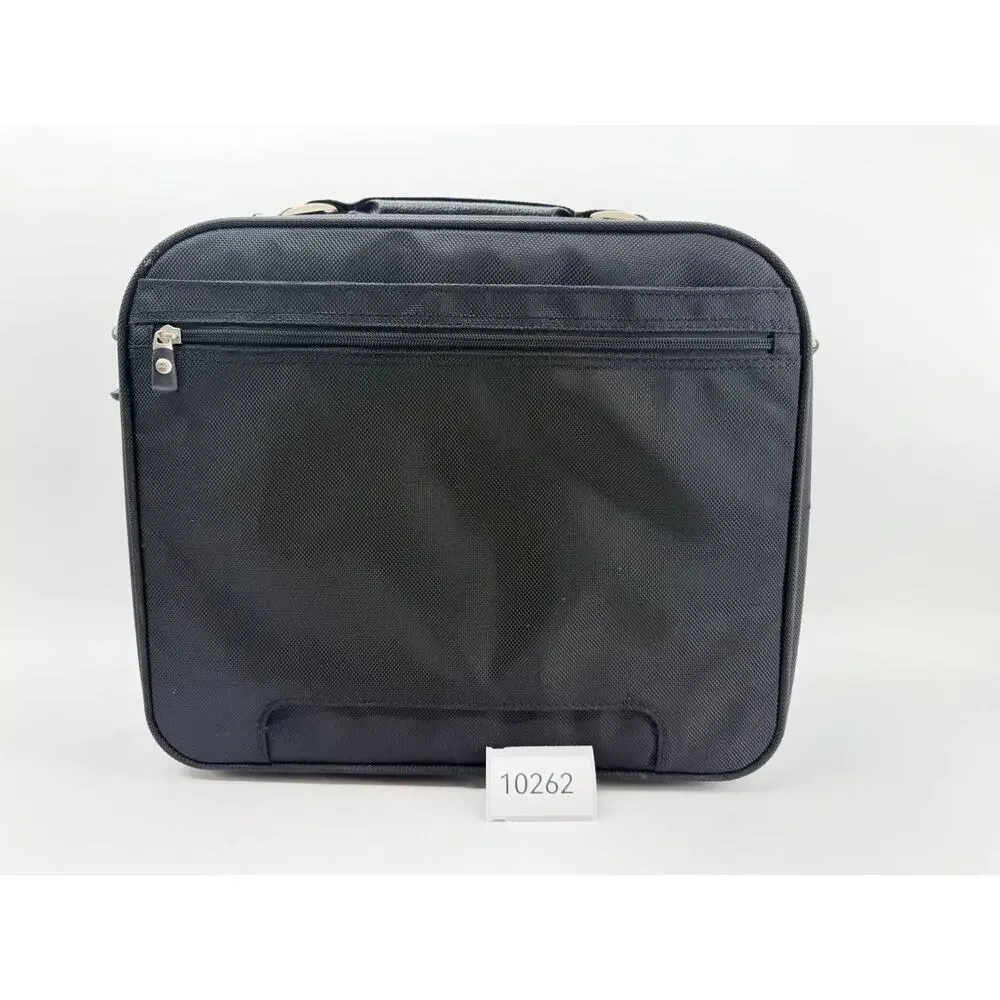 Dell Black Laptop Carrying Case Briefcase Messenger Bag Multiple Compartments
